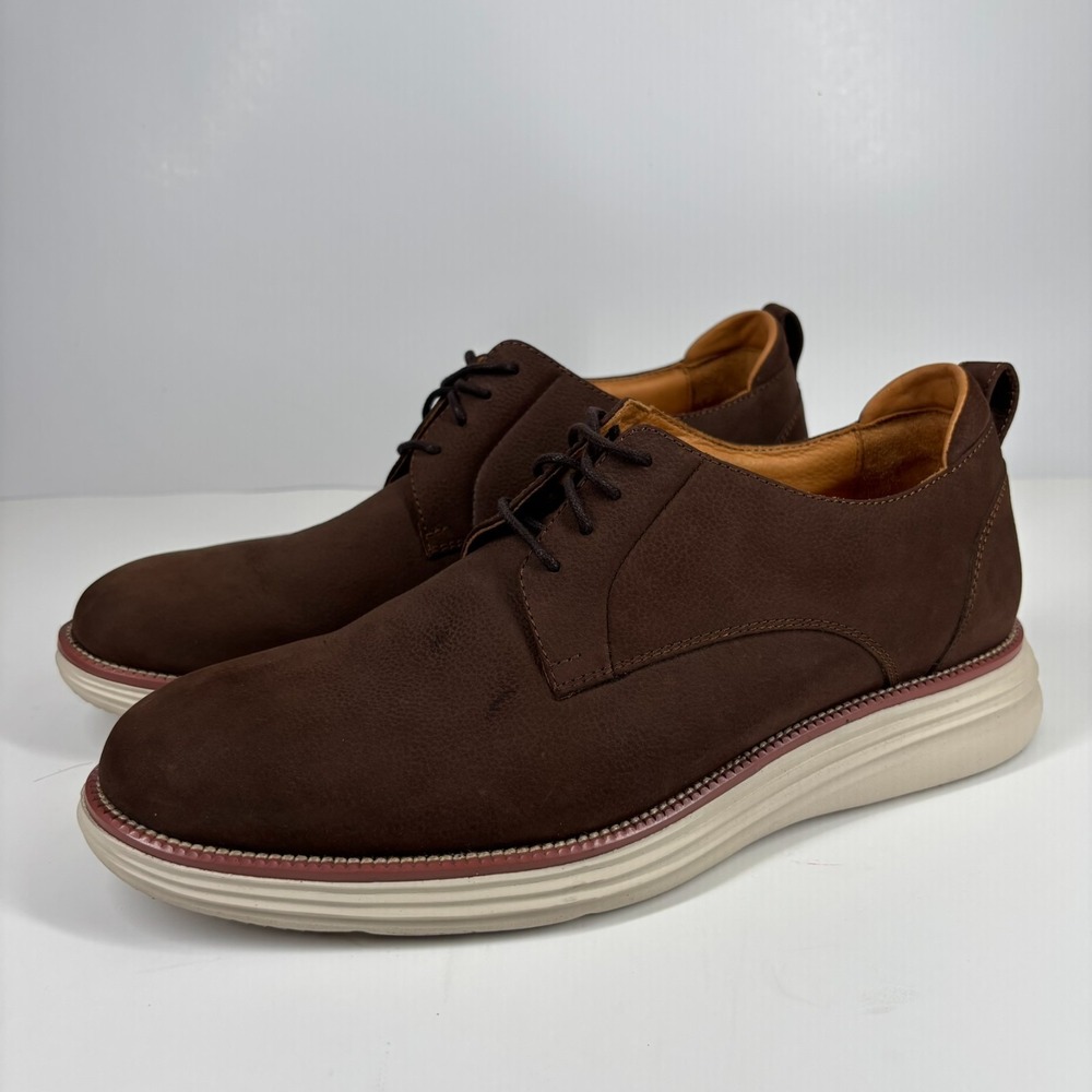 Beckett Simonon Dunham Men's US 8.5 Brown Leather Plain Toe Derby Shoes 9511-05